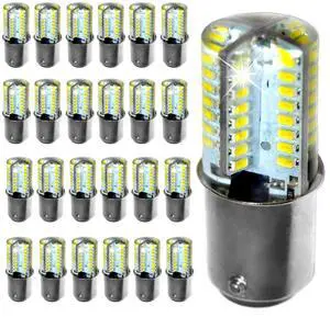 25-Pack 120V LED Light Bulbs Cool White Compatible with Janome (Newhome) 1822/3125 / 3434D / MC4018 / My Excel 4023 / MX3123 / TB-12 Sewing Machine & Serger 25-Pack 120V LED Light Bulbs Cool White Compatible with Janome (Newhome) 1822/3125 / 3434D / MC4018 / My Excel 4023 / MX3123 / TB-12 Sewing Machine & Serger