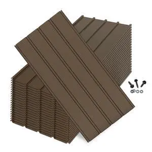 20PCS Metal Roofing Panels, Corrugated Galvanized Roof Panels, Waterproof Metal Siding Panels with 120 Pcs Steel Screws for Pergola, Gazebo, Shed, Garages, Stables and Mobile Homes -Brown 20PCS Metal Roofing Panels, Corrugated Galvanized Roof Panels, Waterproof Metal Siding Panels with 120 Pcs Steel Screws for Pergola, Gazebo, Shed, Garages, Stables and Mobile Homes -Brown