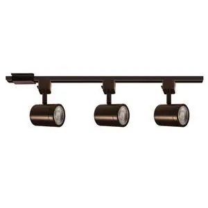 Charge 8010 LED 27W 3 Light Track Kit with Floating Canopy Feed and 4Ft Track with End Caps 5-CCT Selectable Heads Fully Dimmable in Dark Bronze Charge 8010 LED 27W 3 Light Track Kit with Floating Canopy Feed and 4Ft Track with End Caps 5-CCT Selectable Heads Fully Dimmable in Dark Bronze