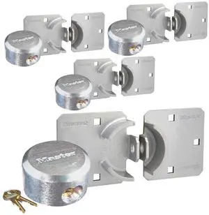 Hasp/Hidden Shackle (4) Keyed Alike Padlocks w/ 8 Keys, 770-6271NKA-4 w/BumpStop Technology Hasp/Hidden Shackle (4) Keyed Alike Padlocks w/ 8 Keys, 770-6271NKA-4 w/BumpStop Technology