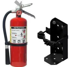 5lb ABC Dry Chemical Fire Extinguisher with Heavy Duty Vehicle Bracket 5lb ABC Dry Chemical Fire Extinguisher with Heavy Duty Vehicle Bracket
