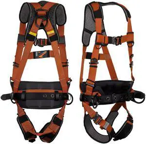 Warthog Comfort MAXX - Safety Harness for Construction Fall Protection Equipment with Removable Belt and Lumbar Support, Side D-Rings, and Padding, OSHA & ANSI Compliant (S-M) Warthog Comfort MAXX - Safety Harness for Construction Fall Protection Equipment with Removable Belt and Lumbar Support, Side D-Rings, and Padding, OSHA & ANSI Compliant (S-M)
