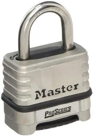1174D Resettable Pro Series Combination Padlock, Stainless Steel 1174D Resettable Pro Series Combination Padlock, Stainless Steel