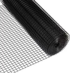 16 Gauge Black Vinyl Coated Welded Wire Mesh Size 0.5 inch by 1 inch (4 ft. x 50 ft.) 16 Gauge Black Vinyl Coated Welded Wire Mesh Size 0.5 inch by 1 inch (4 ft. x 50 ft.)