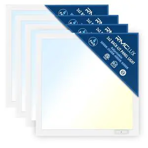 2x2 Backlit LED Panel Light,5 Wattage 20W/25W/30W/35W/40W-Up to 6000Lumens,4 CCT Tunable 3000K/3500K/4000K/5000K,ETL&DLC Certified for Office Commercial Drop Ceiling 4 Pack 2x2 Backlit LED Panel Light,5 Wattage 20W/25W/30W/35W/40W-Up to 6000Lumens,4 CCT Tunable 3000K/3500K/4000K/5000K,ETL&DLC Certified for Office Commercial Drop Ceiling 4 Pack