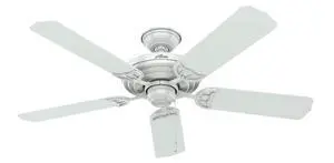 52 inch Outdoor or Indoor Ceiling Fan No Light - White Ceiling Fan without Light, For Patio, Porch, Garage, or Living Room, Standard Mount, 5 Blades, Pull Chain - Sea Air 53054, White 52 inch Outdoor or Indoor Ceiling Fan No Light - White Ceiling Fan without Light, For Patio, Porch, Garage, or Living Room, Standard Mount, 5 Blades, Pull Chain - Sea Air 53054, White
