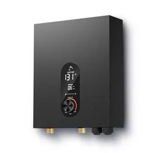 18KW Electric Tankless Water Heater, 240V On-Demand Instant Hot Water Heater for Whole House, Easy Install with Digital Display for Shower & Sink, Black 18KW Electric Tankless Water Heater, 240V On-Demand Instant Hot Water Heater for Whole House, Easy Install with Digital Display for Shower & Sink, Black