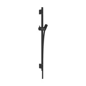Unica Wallbar S, 24" Shower Slide Bar with Adjustable Handheld Shower Holder in Matte Black, 28632670 Unica Wallbar S, 24" Shower Slide Bar with Adjustable Handheld Shower Holder in Matte Black, 28632670