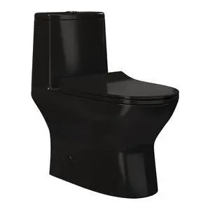 Ivy One Piece Toilet Dual Vortex Flush in Glossy Black 1.1/1.6 gpf Ivy One Piece Toilet Dual Vortex Flush in Glossy Black 1.1/1.6 gpf