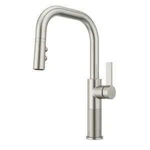 Montay 1-Handle Pull-Down Kitchen Faucet in Stainless Steel Montay 1-Handle Pull-Down Kitchen Faucet in Stainless Steel