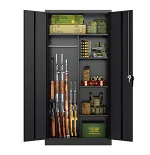 10-12 Gun Safe, 32"W Gun Safe for Rifles and Pistols, Rifle Safe with Lock, Quick Access Gun Cabinet with Adjustable Shelves for Home, Black 10-12 Gun Safe, 32"W Gun Safe for Rifles and Pistols, Rifle Safe with Lock, Quick Access Gun Cabinet with Adjustable Shelves for Home, Black