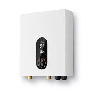 18KW Electric Tankless Water Heater, 240V On-Demand Instant Hot Water Heater for Whole House, Easy Install with Digital Display for Shower & Sink, White 18KW Electric Tankless Water Heater, 240V On-Demand Instant Hot Water Heater for Whole House, Easy Install with Digital Display for Shower & Sink, White