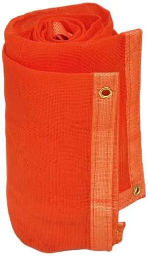 24-552-4040 220GSM Heavy Duty Orange Mesh Tarp - 40' x 40' Reinforced Rip-Resistant Construction Mesh Tarpaulin with Brass Grommets - 12mil Durable Protection for Agriculture, Landscaping 24-552-4040 220GSM Heavy Duty Orange Mesh Tarp - 40' x 40' Reinforced Rip-Resistant Construction Mesh Tarpaulin with Brass Grommets - 12mil Durable Protection for Agriculture, Landscaping