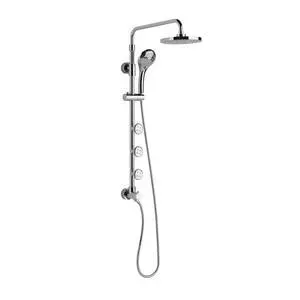 Lanikai Rain Shower Head with Handheld Spray Combo - 1028-CH-1.8GPM, Polished Chrome - 8" Rain Showerhead with Handheld Sprayer, 3 Spray Jets, 5-Function Rainfall Shower Head with Hose, 1.8 GPM Lanikai Rain Shower Head with Handheld Spray Combo - 1028-CH-1.8GPM, Polished Chrome - 8" Rain Showerhead with Handheld Sprayer, 3 Spray Jets, 5-Function Rainfall Shower Head with Hose, 1.8 GPM