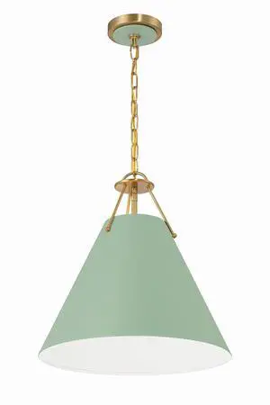 Xavier 16'' Vibrant Gold + Green Pendant Xavier 16'' Vibrant Gold + Green Pendant