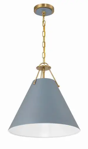 Xavier 16'' Vibrant Gold + Blue Pendant Xavier 16'' Vibrant Gold + Blue Pendant