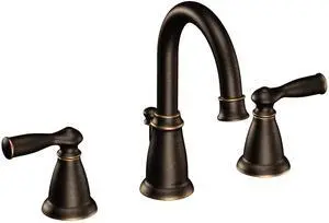 WS84924BRB Banbury Two-Handle High Arc Bathroom Faucet, Mediterranean Bronze WS84924BRB Banbury Two-Handle High Arc Bathroom Faucet, Mediterranean Bronze
