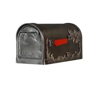 Special Lite Hummingbird Curbside Mailbox - Swedish Silver Aluminum Mailbox for Post Mount - SCB-1005-SW Special Lite Hummingbird Curbside Mailbox - Swedish Silver Aluminum Mailbox for Post Mount - SCB-1005-SW
