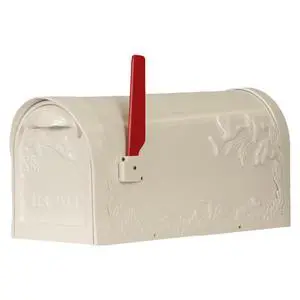 Special Lite Hummingbird Curbside Mailbox - White Aluminum Mailbox for Post Mount - SCB-1005-WH Special Lite Hummingbird Curbside Mailbox - White Aluminum Mailbox for Post Mount - SCB-1005-WH