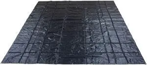16' x 27' Flatbed Truck 18 Oz Steel Tarp with 4 FT Drop - Black Heavy Duty Vinyl Water Resistant Tarp for Trailers to Protect Cargo from Wind, Rain, Snow, and Sun 16' x 27' Flatbed Truck 18 Oz Steel Tarp with 4 FT Drop - Black Heavy Duty Vinyl Water Resistant Tarp for Trailers to Protect Cargo from Wind, Rain, Snow, and Sun