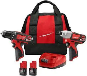 M12 12-Volt Lithium-Ion Cordless Drill Driver/Impact Driver Combo Kit (2-Tool) with Free M12 1.5Ah Battery (2-Pack) M12 12-Volt Lithium-Ion Cordless Drill Driver/Impact Driver Combo Kit (2-Tool) with Free M12 1.5Ah Battery (2-Pack)