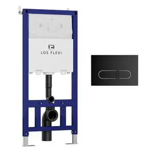 Concealed In-Wall Toilet Tank Carrier for Wall Hung Toilets, 0.8/1.6 GPF Dual Flush, Adjustable Height Tank Carrier, Includes Flush Actuator Plate for Wall Mount Toilet Setup Concealed In-Wall Toilet Tank Carrier for Wall Hung Toilets, 0.8/1.6 GPF Dual Flush, Adjustable Height Tank Carrier, Includes Flush Actuator Plate for Wall Mount Toilet Setup