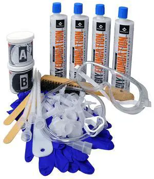 Epoxy Concrete Crack Repair Kit (10 ft) Low-Viscosity Epoxy Injection for Basement & Foundation Walls Structural Crack Repair System Epoxy Concrete Crack Repair Kit (10 ft) Low-Viscosity Epoxy Injection for Basement & Foundation Walls Structural Crack Repair System