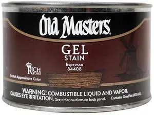 12-Pack of 1 pt 84408 Espresso Oil-Based Gel Stain 12-Pack of 1 pt 84408 Espresso Oil-Based Gel Stain