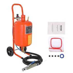 5 Gallon Sand Blaster, 60-110 PSI High Pressure Sandblaster, Portable Abrasive Blasting Tank, Air Sand Blasting Kit with 4 Ceramic Nozzles and Oil-Water Separator for Paint, Stain, Rust Removal 5 Gallon Sand Blaster, 60-110 PSI High Pressure Sandblaster, Portable Abrasive Blasting Tank, Air Sand Blasting Kit with 4 Ceramic Nozzles and Oil-Water Separator for Paint, Stain, Rust Removal