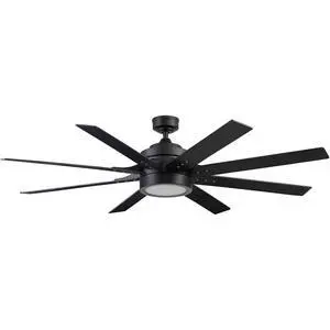 Ceiling Fans Xerxes Modern 62 Inch Ceiling Fan with Light, Remote Control Fan, LED Indoor Fan with 8 Blades, Matte Black and Ash Blade Finish Options, Matte Black (51473-01) Ceiling Fans Xerxes Modern 62 Inch Ceiling Fan with Light, Remote Control Fan, LED Indoor Fan with 8 Blades, Matte Black and Ash Blade Finish Options, Matte Black (51473-01)
