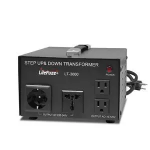 LT Series 3000 Watt Voltage Converter Transformer Step Up/Down - 110v to 220v / 220v to 110v Power Converter - Fully Grounded Cord - Universal Socket, CE Certified LT Series 3000 Watt Voltage Converter Transformer Step Up/Down - 110v to 220v / 220v to 110v Power Converter - Fully Grounded Cord - Universal Socket, CE Certified