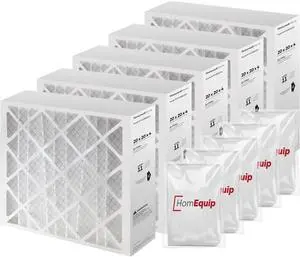 20x20x4 Air Filter Replacement - FC100A1011 HVAC Furnace Filters with Merv 11 Filter Media, AC Filter with Disposal Bag (5 Pack) 20x20x4 Air Filter Replacement - FC100A1011 HVAC Furnace Filters with Merv 11 Filter Media, AC Filter with Disposal Bag (5 Pack)