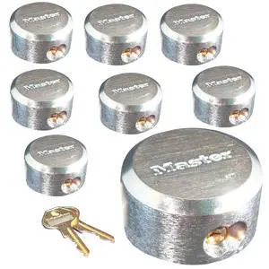 Pro Series Hidden Shackle Padlocks, Keyed Alike w/ 16 Keys, 6271NKA-8 w/BumpStop Technology Pro Series Hidden Shackle Padlocks, Keyed Alike w/ 16 Keys, 6271NKA-8 w/BumpStop Technology
