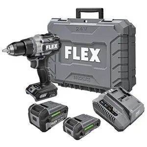 24V Brushless Cordless 1/2-Inch 1,400 In-Lbs Torque 2-Speed Drill Driver Turbo Mode Kit with 2.5Ah, 5.0Ah Lithium Batteries and 160W Fast Charger - FX1171T-2B 24V Brushless Cordless 1/2-Inch 1,400 In-Lbs Torque 2-Speed Drill Driver Turbo Mode Kit with 2.5Ah, 5.0Ah Lithium Batteries and 160W Fast Charger - FX1171T-2B