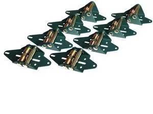 Green Hinge System 5P/2C | Garage Door Hinges | 5 Panels Tall |Gold Springs | Width: 2-Car Wide (12'-20' Wide) | Weather Sealing | 12-Gauge HD Steel | Made in USA Green Hinge System 5P/2C | Garage Door Hinges | 5 Panels Tall |Gold Springs | Width: 2-Car Wide (12'-20' Wide) | Weather Sealing | 12-Gauge HD Steel | Made in USA