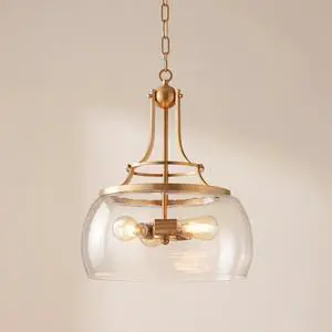 Charleston Warm Brass Pendant Chandelier 16" Wide Modern Dimmable LED Clear Seedy Glass 3-Light Fixture for Dining Room Living House Home Foyer Kitchen Island Entryway Bedroom Charleston Warm Brass Pendant Chandelier 16" Wide Modern Dimmable LED Clear Seedy Glass 3-Light Fixture for Dining Room Living House Home Foyer Kitchen Island Entryway Bedroom