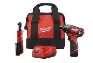 M12 12-Volt Lithium-Ion Cordless 3/8 in. Ratchet and Screwdriver Combo Kit (2-Tool) with Battery, Charger, Tool Bag M12 12-Volt Lithium-Ion Cordless 3/8 in. Ratchet and Screwdriver Combo Kit (2-Tool) with Battery, Charger, Tool Bag
