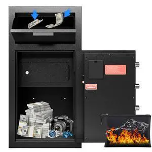 5.6 CuFt Cash Safe With Drop Slot Drop Safe for Business Money Depository Safes Box With Internal Keyed Locking Compartment Anti-Fishing Digital Combination for Home Hotel Restaurant Liquor Store 5.6 CuFt Cash Safe With Drop Slot Drop Safe for Business Money Depository Safes Box With Internal Keyed Locking Compartment Anti-Fishing Digital Combination for Home Hotel Restaurant Liquor Store