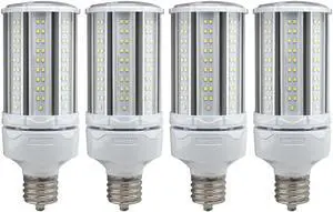 S39394/04 Hi-Pro High Lumen LED Corncob Lamp, HID-Replacement, 100-277V, 5000K, 54 Watts / EX39 Base, (Pack of 4) S39394/04 Hi-Pro High Lumen LED Corncob Lamp, HID-Replacement, 100-277V, 5000K, 54 Watts / EX39 Base, (Pack of 4)