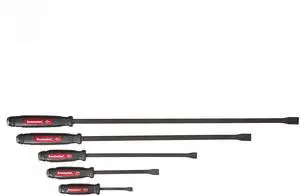 Tools 61366 Dominator Pry Bar Set, 5-Piece Curved, Black Oxide Finish Tools 61366 Dominator Pry Bar Set, 5-Piece Curved, Black Oxide Finish