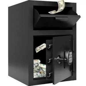 2.8 CUB Commercial Front-Drop Fireproof Safe, Money Safe Box with Anti-Fishing & Fireproof Bag for Home, Office, Jewelry, Documents (2.6 Cuft Drop Safe) 2.8 CUB Commercial Front-Drop Fireproof Safe, Money Safe Box with Anti-Fishing & Fireproof Bag for Home, Office, Jewelry, Documents (2.6 Cuft Drop Safe)