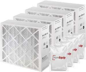 20x20x4 AC Furnace Air Filter Replacement - FC100A1011 HVAC Furnace Filters with Merv 11 Filter Media, AC Filter with Disposal Bag 4-Pack (Actual Size: 19.94 x 19.75 x 4.38 Inches) 20x20x4 AC Furnace Air Filter Replacement - FC100A1011 HVAC Furnace Filters with Merv 11 Filter Media, AC Filter with Disposal Bag 4-Pack (Actual Size: 19.94 x 19.75 x 4.38 Inches)