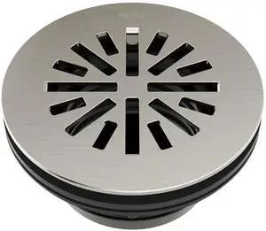4 Inch Brushed Nickel Round Shower Floor Drain with Gasket and Snap-In Drain Gate, Stainless DT051411-SS 4 Inch Brushed Nickel Round Shower Floor Drain with Gasket and Snap-In Drain Gate, Stainless DT051411-SS
