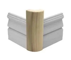 3/4" x 2 1/4" x 6" Poplar (Paint Grade) Outside Radius Corner Base Block Bullnose - Fits 3/4" Radius, Trim Molding (50) 3/4" x 2 1/4" x 6" Poplar (Paint Grade) Outside Radius Corner Base Block Bullnose - Fits 3/4" Radius, Trim Molding (50)
