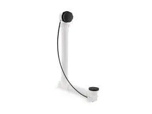 K-7213-BL Clearflo Cable Bath Drain with PVC Tubing, Metal Control Hande, Cable-Activated Bath Drain, Matte Black K-7213-BL Clearflo Cable Bath Drain with PVC Tubing, Metal Control Hande, Cable-Activated Bath Drain, Matte Black