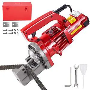 Electric Hydraulic Rebar Cutter 1250W 110V - Portable, Cuts #6 4-20mm Rebar in 4 Seconds, with Stainless Steel Carry Case Electric Hydraulic Rebar Cutter 1250W 110V - Portable, Cuts #6 4-20mm Rebar in 4 Seconds, with Stainless Steel Carry Case