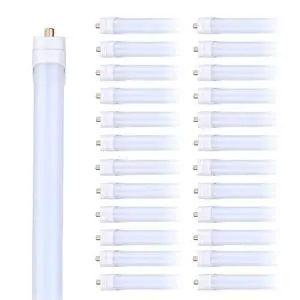 8FT LED Tube Light, T8 8FT LED Bulbs 45W 5000K Daylight White FA8 Base Tube Lights, Fluorescent Light Bulbs Replacement, Frosted Cover, 5400Lumens, Dual-End Powered(25 Pack) 8FT LED Tube Light, T8 8FT LED Bulbs 45W 5000K Daylight White FA8 Base Tube Lights, Fluorescent Light Bulbs Replacement, Frosted Cover, 5400Lumens, Dual-End Powered(25 Pack)