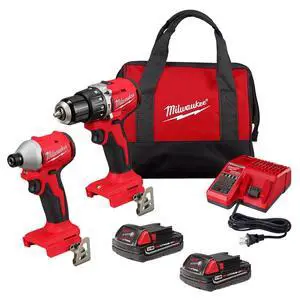 3610-22CT M18 18V Li-ion Brushless Cordless Compact Hammer Drill/Impact Combo Kit (2-Tool) (New Gen), Red 3610-22CT M18 18V Li-ion Brushless Cordless Compact Hammer Drill/Impact Combo Kit (2-Tool) (New Gen), Red