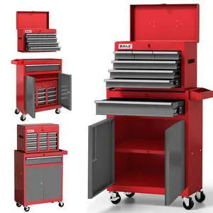 7-Drawer Tool Chest with Wheels,40'' Rolling Tool Chest with Drawers,Portable Tool Cabinet with Liners,Detachable Top Tool Box,Rolling Tool Box for Garage Storage,Workshop,Warehouse,Red 7-Drawer Tool Chest with Wheels,40'' Rolling Tool Chest with Drawers,Portable Tool Cabinet with Liners,Detachable Top Tool Box,Rolling Tool Box for Garage Storage,Workshop,Warehouse,Red