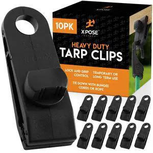 75 Pack Heavy Duty Reusable Tarp Clips - Use with Canopy Tent, Awning, Camping, Boat Cover, Car Cover, Swimming Pool or Sun Shade - by 75 Pack Heavy Duty Reusable Tarp Clips - Use with Canopy Tent, Awning, Camping, Boat Cover, Car Cover, Swimming Pool or Sun Shade - by